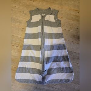 Gray and White Striped Kids Pajamas